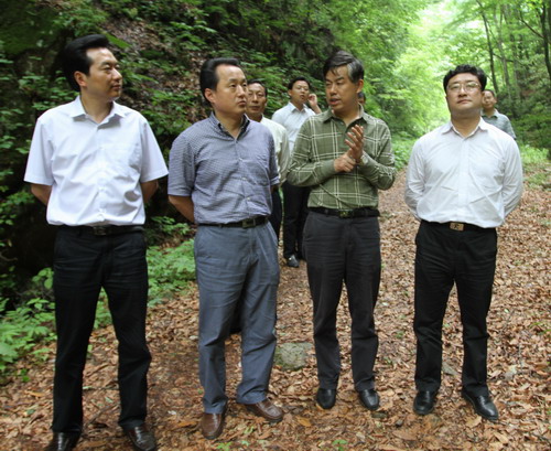 夷陵区委副书记、区长卢斌一行考察大老岭