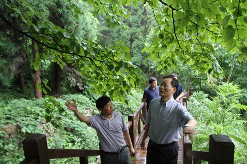 刘新池厅长在大老岭调研指导工作