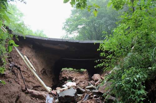 大老岭遭受特大暴雨袭击